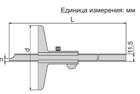 Нониусный штангенглубиномер INSIZE 1240